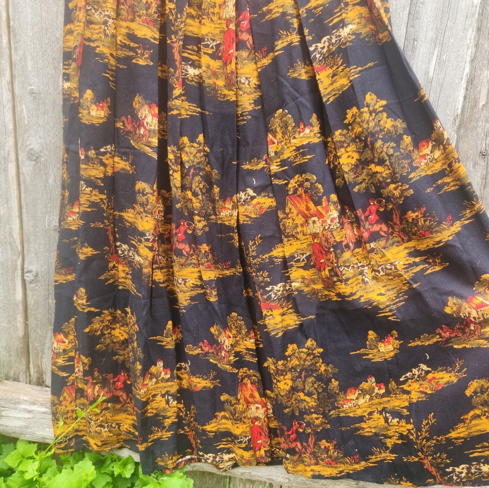Vintage Donna Morgan Equestrian English Countryside Skirt